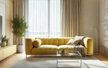 Жовтий диван: ключ до світлого та енергійного інтер'єру.